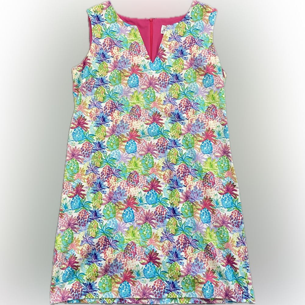Nicole Miller Studio Sleeveless Pineapple Dress Size 14 - NWOT